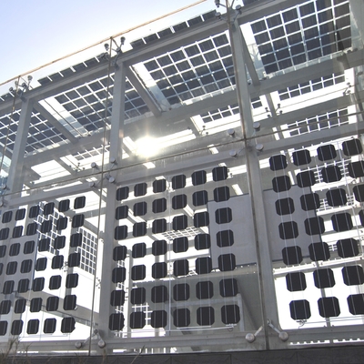 El panel solar bifacial de los módulos de cristal dobles monocristalinos del picovoltio para el edificio comercial