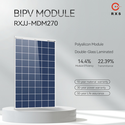 Paneles solares BIPV de mayor potencia Clase A Célula solar de silicio policristalino