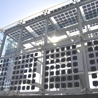 Panel solar transparente bifacial de encargo 100W del módulo del hogar BIPV el mini