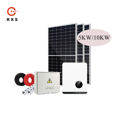 OEM 5KW de Rixin en panel solar de la Sistema Solar 400w de la rejilla el mono con el inversor solar