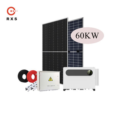 Almacenamiento completo de energía solar en sistema solar híbrido de red 60KW 100KW 1MW