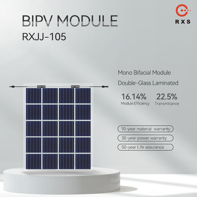 Sistema eléctrico renovable 300W de la energía de la batería del panel solar de BIPV para el Carport casero