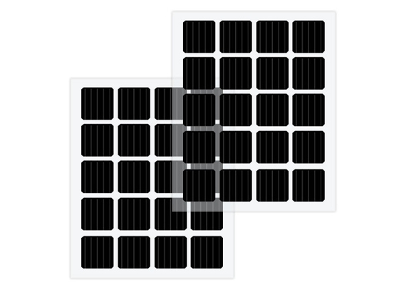 El panel solar bifacial picovoltio del módulo monocristalino transparente de Rixin para el tejado