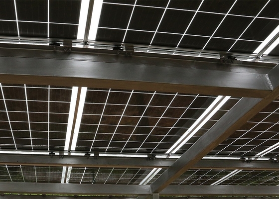 El panel solar bifacial picovoltio del módulo monocristalino transparente de Rixin para el tejado